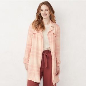 Lauren Conrad Cropped Trench Jacket NWT